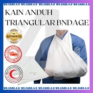 ~[READY STOCK] TRIANGULAR BANDAGE WITH 2 PINS 1's  [KAIN ANDUH SEGI TIGA] [FIRST AID BANDAGE]