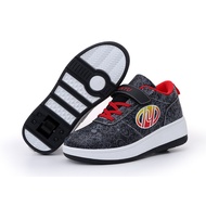 Button Type Heelys Automatic Single Wheel Invisible Retractable Hot Wheel Shrink Pulley Children Har