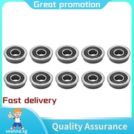 10Pcs F695- Bearing 5X13X4mm Flanged Miniature Deep Groove Ball Bearings F695RS for   2/3 3D Printer
