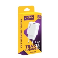 Travel Charger Adapter Charger Head V-GeN VTC1-33 2.4A 1 USB Port