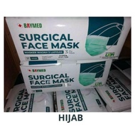 Masker Hijab Baymed Masker Headloop Mask Medis 50Pcs Hijau