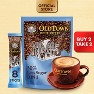 [B2T2] OLDTOWN Less Sugar Instant 3in1 Premix White Coffee, 8 sticks