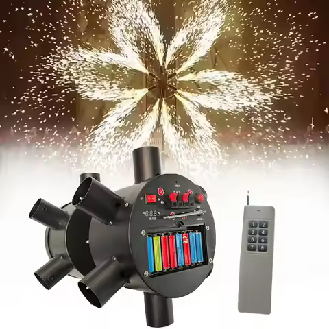 Cold Sparkler Wedding Machine Cold Pyro Fountain Double Wheel Stage System Pyrotechnic Cold Spark Fi