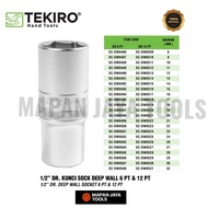 TEKIRO LONG SOCKET WRENCH 1/ 2 BUNCH DR 6 PT & 12 PT | DEEP WALL SOCKET WRENCH SIZES 8, 9, 10, 11, 1