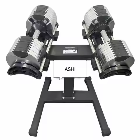 Chrome Adjustable Dumbbell 43kg 45kg 50kg set and Dumbbell rack