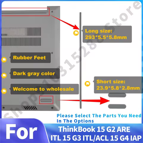 Rubber Feet For ThinkBook 15 G2 ARE ITL Thinkbook 15 G3 ITL ACL 15 G4 IAP 15 G5 ABP Gray Feet Pad An