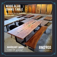 MEJA MAKAN KAYU BALAK DINING TABLE WOOD SLAB