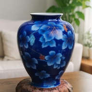 日本深川製磁・葡萄主題25CM中型陶瓷花瓶｜高雅光澤・日本皇室御用品牌 | Japanese Fukagawa Seiji Porcelain Vase Decorated with Grape Mo