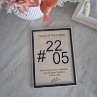 Rectangle (Vertical) Shape Customised Door Unit Number | Unit Number Signage | BTO Door Unit Number