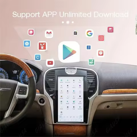 13.6 Inch For Chrysler 300C 300 300S 2011 2012-2023 Android AUTO CarPlay Car Multimedia Player Stere