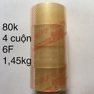 4 rolls of 6F 200y - Clear tape 6cm 200y
