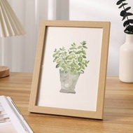 Minimalist Wood Photo Frame Wall Decoration Frame Stand 4R/6R/8R/A4 Size Size Picture Frame for tabl