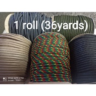 Paracord 3mm roll 36 yards/108ft