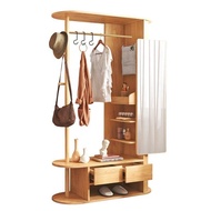 LaFloria®Origin Open Wardrobe/ Wardrobe with Mirror/ Wood Open Wardrobe with Drawer✔️ Free Shipping 