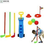SHCER Golf Set Toy, Golf Game Mini Kids Golf Game Set, Training Golf Balls Play Set Casual Portable 