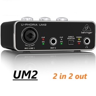 BEHRINGER UM2 UMC22 Guitar Recording External USB Sound Card Special Audio Interface For Internet Celebrity Live Broadcast