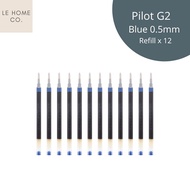 Pilot G2 Pen Refill 0.5mm | Black/Blue | 10 pieces | Stationery | Exam Pen | Office
