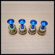 4 PCS SPOT VISOR BOLT PACKAGE + 4 PCS ANTI SPOT, NMAX, LEXI, AEROX BOLT