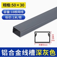 50 * 40mm Wall Thickness 1.0 Wire Slot Surface Mounted Wire Slot Aluminum Alloy Threading Slot Wirin