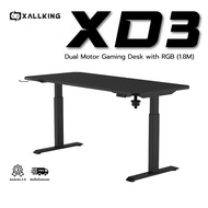 XALLKING XD3 โต๊ะคอมพิวเตอร์เกมมิ่ง โต๊ะทำงาน ปรับระดับได้ รับประกัน พร้อมไฟ RGB 3ปี Standing Desk