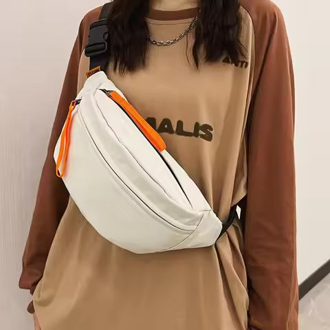 Fashion Trend Waist Bag Hip pack Street style Women Belt Bags Large capacity Nylon Waist pack Unisex