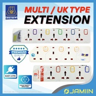 SIRIM Extension Plug Extension Cord Universal Plug 3 Pin Socket Wayar Extension UK Plug Soket Extens