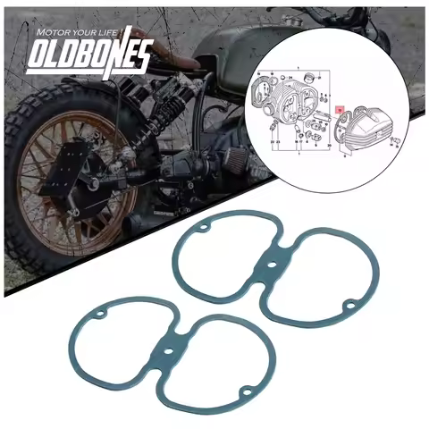 2PCS Cylinder Head Cover Gasket Cafe Racer Motorcycle Accessories For BMW R24 R25 R26 R27 R45 R60 R6
