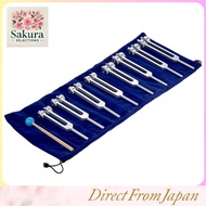 Dreld Chakra Sound Therapy Tuning Fork Set - 8 Tuning Forks (Solfeggio Frequencies) with Silicone Ma