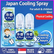 SG Japan Cooling Menthol Body Spray 50ml Instant -20℃ Cool Shirt Mist Spray Physical Cooling For Adu