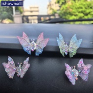 [ISHOWMAL] Butterfly Car Decor Dashboard Ornament Moving  FOR FLUTTER  Alloy Accessories