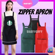 Barista Apron Household Abrasion Resistant Kitchen Appron Waterproof Aprons Work Apron Coffee House 