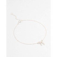 LOVISA Sterling Silver Cubic Zirconia Bow Bracelet