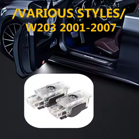 2x For Mercedes Benz W203 C Class SLK R171 R199 CLK W209 W240 LED Car Door Interior Welcome Logo Gho