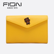 FION Minions Bobs Teddy Bear Leather Womens Bag Envelope Wallet (Yellow)