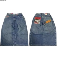 wide leg jeans baggy jeans men y2k y2k jeans E-commerce Y2K Harajuku Loose Jeans Men JNCO Retro Hip-