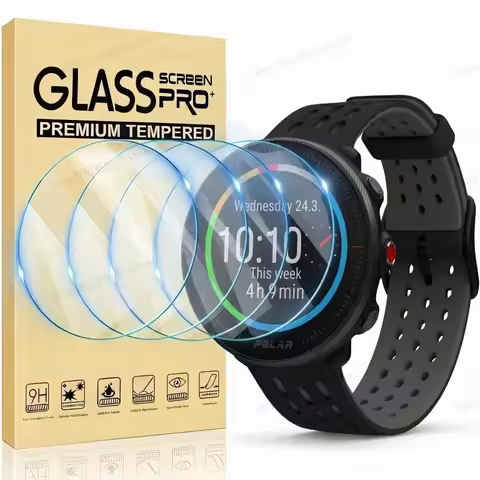Tempered Glass Compatible for Polar Vantage V2 V M2 M Screen Protector for Polar Unite Ignite 2 Grit