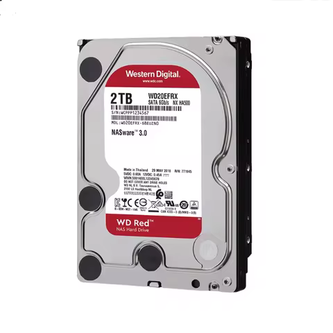 Original Brand WD Red 2TB HDD 5400rpm 64MB Cache SATA III 3.5" Desktop Server Monitoring NAS Hard Dr