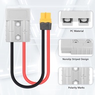SinLoon 50AMP 600V Battery Adapter Cable 10AWG ADS Plug Connector to XT60 Female Cable 11.8inch (30C