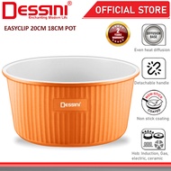 DESSINI ITALY EASYCLIP ESC-P18 18CM ESC-P20 20CM Detachable Handle Induction Casserole Bowl Stock Po