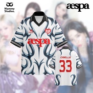 Aespa My White / kpop jersey / band jersey // vintage jersey // retro jersey // blockore jersey // s