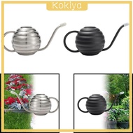 [Kokiya] Watering Pot Garden Watering Can Home Yard with Nonslip Handle Long Spout Gardening Water Can for Planting Planter Farmhouse