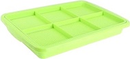 ORFOFE Plant Tray Pallets 2 Tier Tray Germination Dome Rectangle Tray Wheatgrass Germination Pots Trays for Plants Microgreens Trays Plant Starter Trays Growing Tray Double Layer