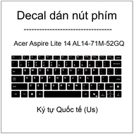 Key button Decal for Acer Aspire Lite 14 AL14-71M-52GQ
