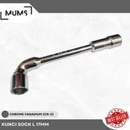 CGP WHOLESALE Double Socket Wrench 2 Way 17 mm - Shock Socket Wrench DR 1/2" 6PT CR-V Double Socket 