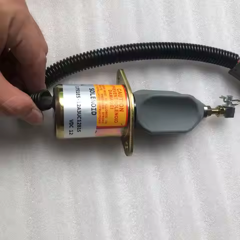 1751ES-12A3UC12B1S Stop Solenoid 12V for Hyundai Excavator R60-5 R210-5 R335-7 For Yanmar engine