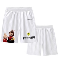 labubu F1 Lili team uniforms, racing suits, quick-drying short pants, men's casual beach pants