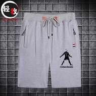 CR7 Football Leisure Pure Cotton Shorts Men Women Sports Five-Quarter Pants Youth Vitality Style Sum
