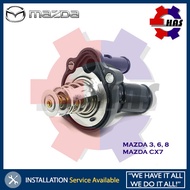 THERMOSTAT HOUSING W/THERMOSTAT (ORIGINAL) MAZDA 3,6,8,CX7 (L336-15-170)