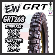 TAYAR MOTORCYCLE GR 268 TUBELESS DAN TUBE TYRE OFF ROAD GRIP 2.50-17 2.75.17 TAHUN 2025