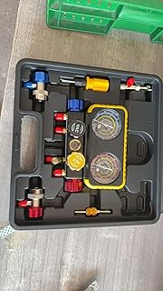 Wells AC Gauge Set HVAC Tools R410a R134a R32 R454B Refrigerant for Home 4 Way AC Diagnostic Manifol